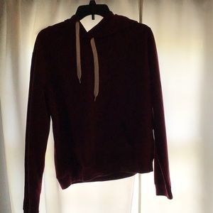 Maroon hoodie from Mandees